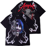 アスカ 海外取寄 WWE AUTHENTIC Tシャツ COMPLEX ONI T-SHIRT BLACK