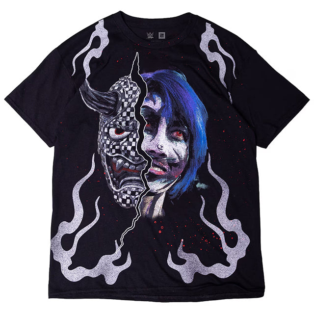 アスカ 海外取寄 WWE AUTHENTIC Tシャツ COMPLEX ONI T-SHIRT BLACK