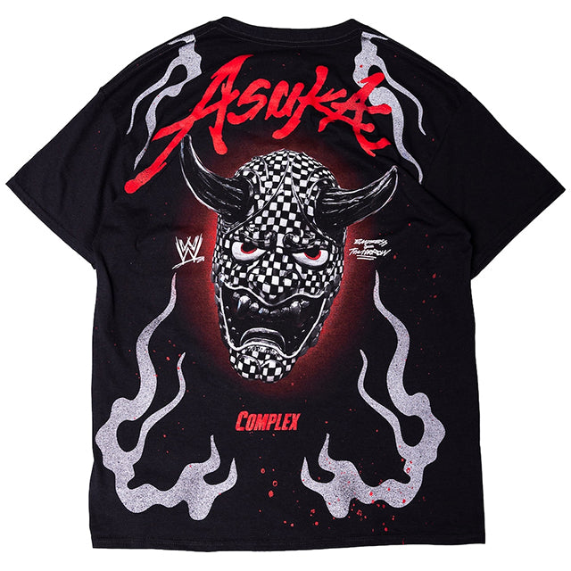 アスカ 海外取寄 WWE AUTHENTIC Tシャツ COMPLEX ONI T-SHIRT BLACK
