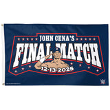 ジョン シナモデル 海外取寄 デラックスフラッグ WWE AUTHENTIC FAREWELL TOUR 2025 WASHINGTON D.C. FINAL MATCH DELUXE FLAG NAVY