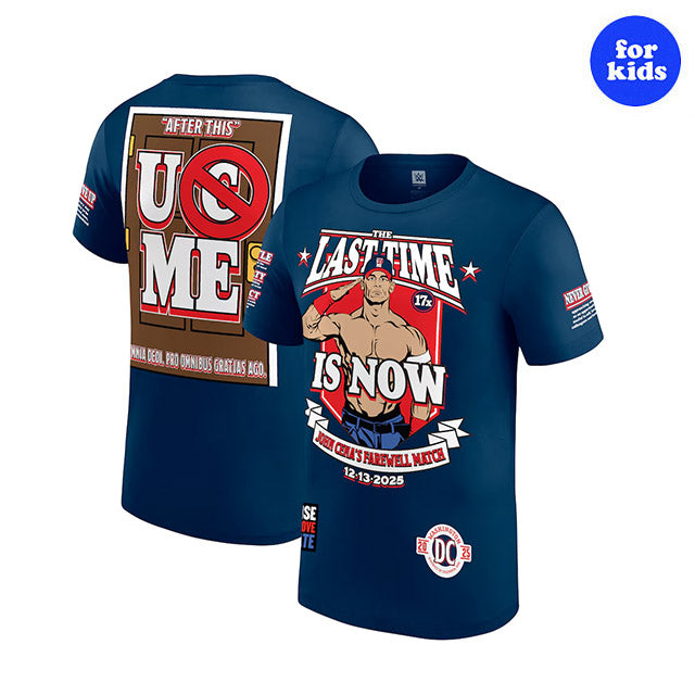 子供用 ジョン シナモデル 海外取寄 WWE AUTHENTIC Tシャツ YOUTH FAREWELL TOUR 2025 WASHINGTON D.C. T-SHIRT NAVY