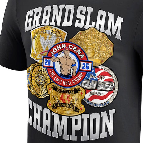ジョン シナモデル 海外取寄 WWE AUTHENTIC Tシャツ GRAND SLAM CHAMPION T-SHIRT