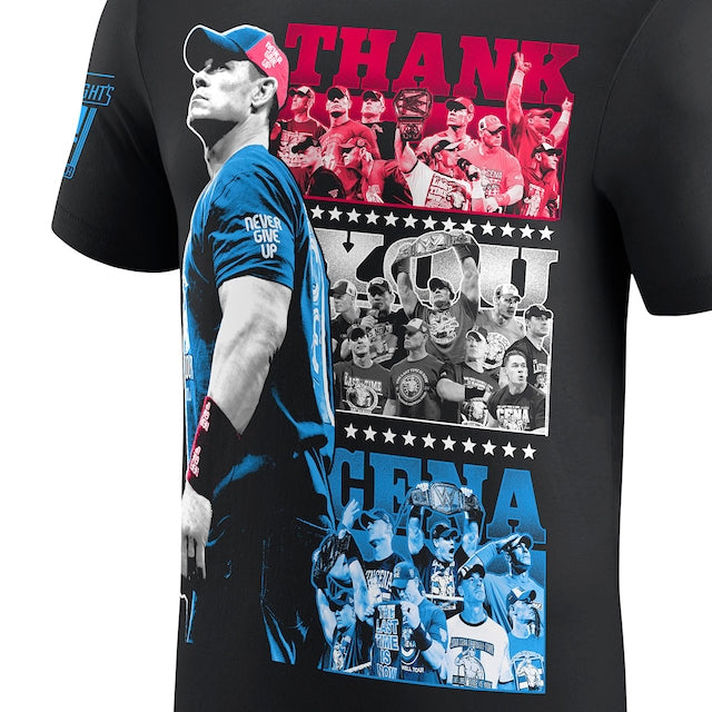ジョン シナ引退記念モデル 海外取寄 WWE AUTHENTIC Tシャツ THANK YOU CENA TRI-BLEND T-SHIRT BLACK