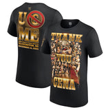 ジョン シナ引退記念モデル 海外取寄 WWE AUTHENTIC Tシャツ THANK YOU CENA GOLD T-SHIRT BLACK