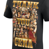 ジョン シナ引退記念モデル 海外取寄 WWE AUTHENTIC Tシャツ THANK YOU CENA GOLD T-SHIRT BLACK