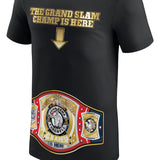 ジョン シナ引退記念モデル 海外取寄 WWE AUTHENTIC Tシャツ THANK YOU CENA GRAND SLAM CHAMP IS HERE T-SHIRT BLACK