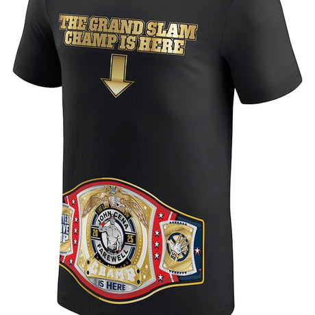 ジョン シナ引退記念モデル 海外取寄 WWE AUTHENTIC Tシャツ THANK YOU CENA GRAND SLAM CHAMP IS HERE T-SHIRT BLACK