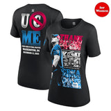 女性用 ジョン シナ引退記念モデル 海外取寄 WWE AUTHENTIC Tシャツ WOMEN'S THANK YOU CENA TRI-BLEND T-SHIRT BLACK