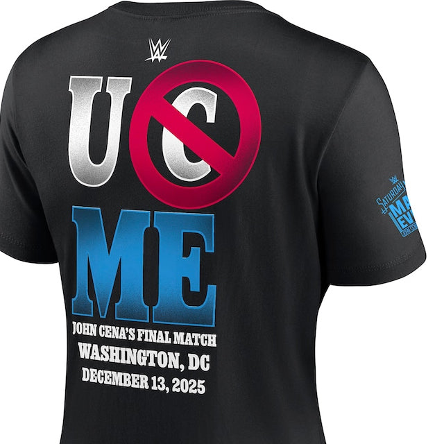 女性用 ジョン シナ引退記念モデル 海外取寄 WWE AUTHENTIC Tシャツ WOMEN'S THANK YOU CENA TRI-BLEND T-SHIRT BLACK