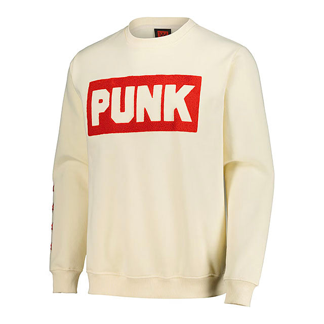 CMパンクモデル 海外取寄 WWE AUTHENTIC スウェット FIST SKYLINE SWEATSHIRT CREAM