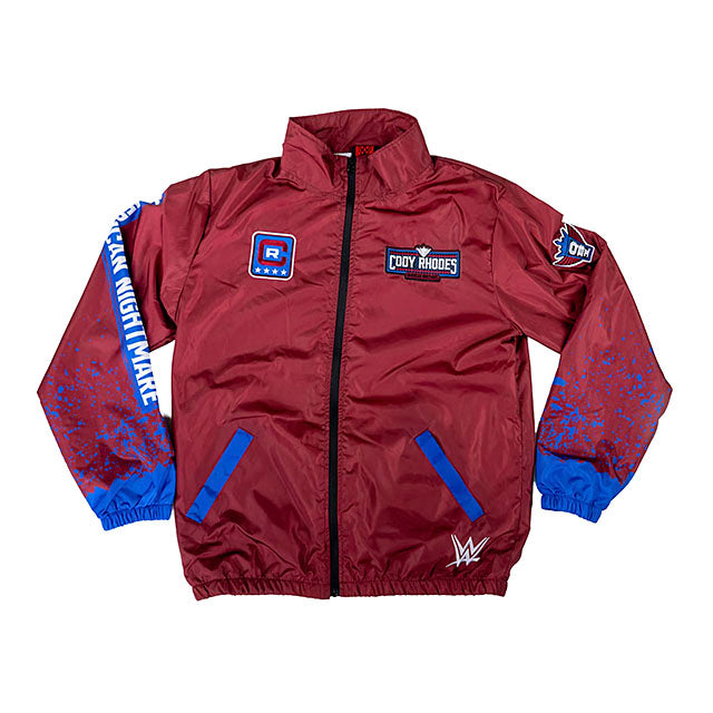 コーディ ローデスモデル WWE AUTHENTIC ウィンドブレイカー FULL-ZIP WINDBREAKER JACKET RED