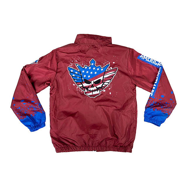 コーディ ローデスモデル WWE AUTHENTIC ウィンドブレイカー FULL-ZIP WINDBREAKER JACKET RED