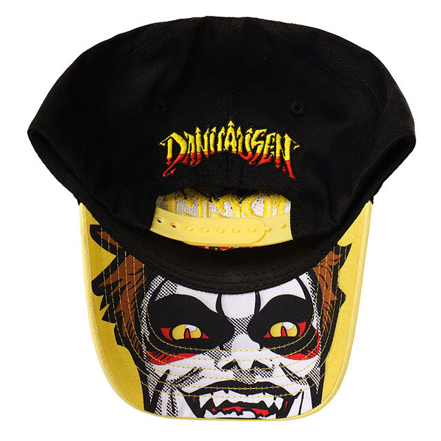 ダンハウゼンモデル 海外取寄 WWE AUTHENTIC キャップ CURSED ADJUSTABLE CAP BLACK YELLOW