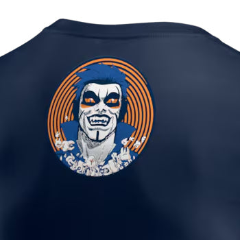 ダンハウゼンモデル 海外取寄 WWE AUTHENTIC Tシャツ NEW YORK KNICKS UNCURSED T-SHIRT NAVY