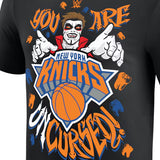 ダンハウゼンモデル 海外取寄 WWE AUTHENTIC Tシャツ NEW YORK KNICKS UNCURSED T-SHIRT BLACK