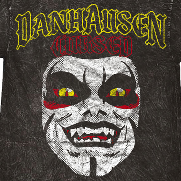 ダンハウゼンモデル 海外取寄 WWE AUTHENTIC Tシャツ CURSED! MINERAL WASH T-SHIRT BLACK