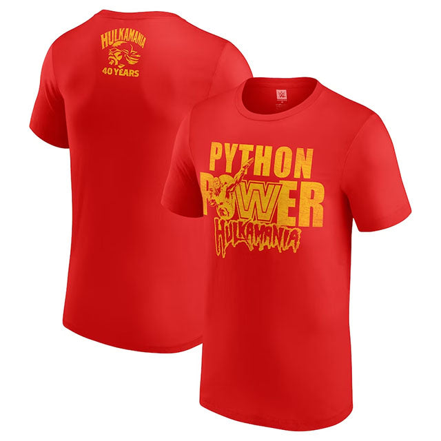 ハルク ホーガンモデル 海外取寄 WWE AUTHENTIC Tシャツ 40YEARS PYTHON POWER T-SHIRT