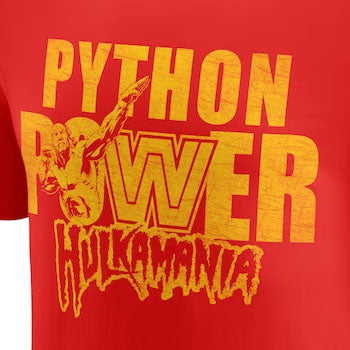 ハルク ホーガンモデル 海外取寄 WWE AUTHENTIC Tシャツ 40YEARS PYTHON POWER T-SHIRT