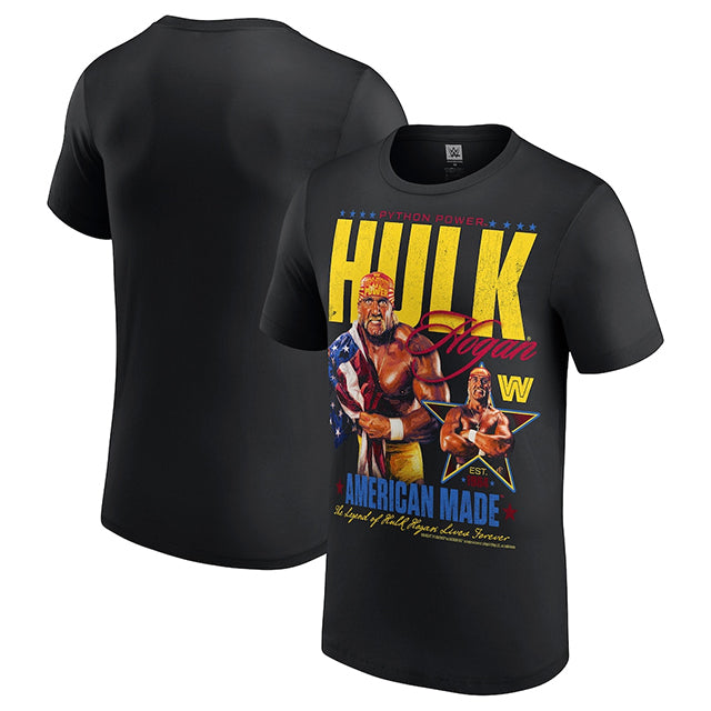 ハルク ホーガンモデル 海外取寄 WWE AUTHENTIC Tシャツ AMERICAN MADE