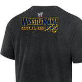 ザ ロック vs ハルク ホーガンモデル 海外取寄 WWE AUTHENTIC Tシャツ WRESTLE MANIA X8 ICON VS ICON BOXY T-SHIRT BLACK