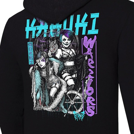 カブキウォリアーズモデル 海外取寄 WWE AUTHENTIC フーディー SUPERSTAR FULL-ZIP HOODIE BLACK