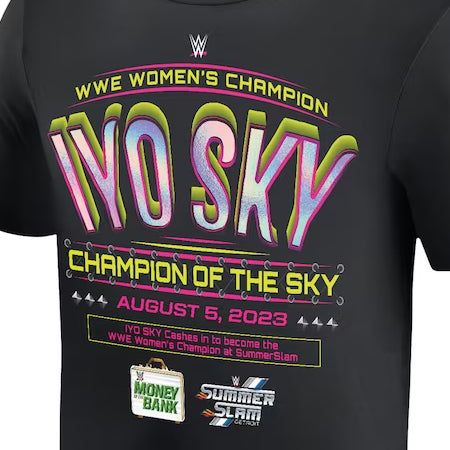 海外取寄 イヨ スカイモデル WWE AUTHENTIC Tシャツ MONEY IN THE BANK