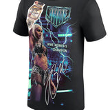 ジェイド カーギルモデル WWE AUTHENTIC Tシャツ SATURDAY NIGHT'S MAIN EVENT WINNER T-SHIRT BLACK