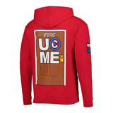 ジョン シナモデル 海外取寄 WWE AUTHENTIC フーディー FAREWELL TOUR PULLOVER HOODIE RED