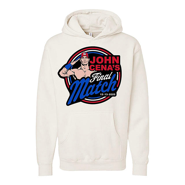 ジョン シナモデル 海外取寄 WWE AUTHENTIC フーディー FAREWELL CITIES PULLOVER HOODIE CREAM