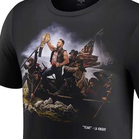 LAナイトモデル 海外取寄 WWE AUTHENTIC Tシャツ CROSSING THE DELAWARE T-SHIRT