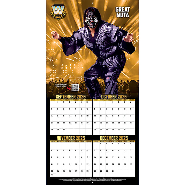 海外取寄 2026 壁掛けカレンダー WWE LEGENDS 16-MONTH 2026 WALL CALENDER