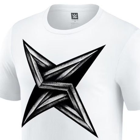 海外取寄 中邑真輔モデル WWE AUTHENTIC Tシャツ SHURIKEN T-SHIRT WHITE