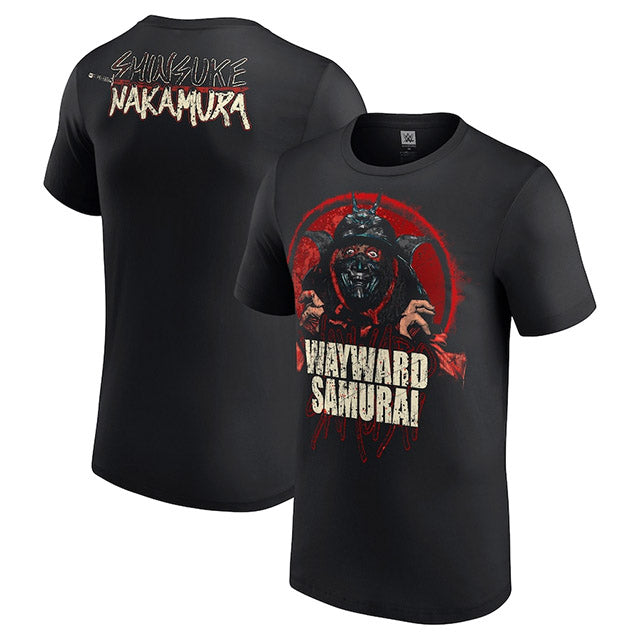 海外取寄 中邑真輔モデル WWE AUTHENTIC Tシャツ WAYWARD SAMURAI T-SHIRT BLACK