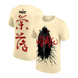 ナラクモデル 海外取寄 WWE AUTHENTIC Tシャツ SHADOWED FIGURE T-SHIRT CREAM