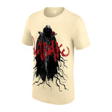ナラクモデル 海外取寄 WWE AUTHENTIC Tシャツ SHADOWED FIGURE T-SHIRT CREAM