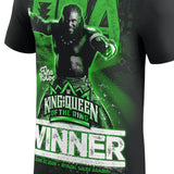オバ フェミモデル 海外取寄 WWE AUTHENTIC Tシャツ NIGHT OF CHAMPIONS 2026 KING OF WINNER T-SHIRT BLACK