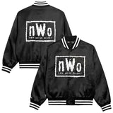 海外取寄 WWE ジャケット nWo OG QUILTED SATIN FULL-SNAP JACKET BLACK