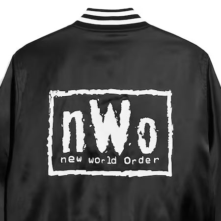 海外取寄 WWE ジャケット nWo OG QUILTED SATIN FULL-SNAP JACKET BLACK