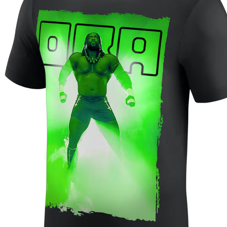 オバ フェミモデル 海外取寄 WWE AUTHENTIC Tシャツ PHOTO ENTERANCE T-SHIRT BLACK