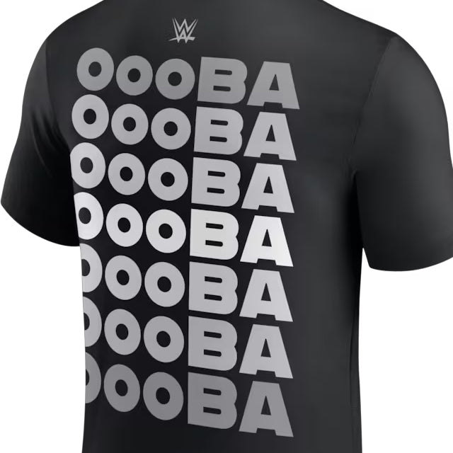 オバ フェミモデル 海外取寄 WWE AUTHENTIC Tシャツ PHOTO ENTERANCE T-SHIRT BLACK