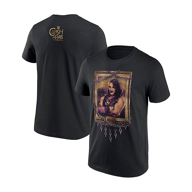 リア リプリーモデル 海外取寄 WWE AUTHENTIC Tシャツ CLASH IN PARIS 2025 T-SHIRT BLACK