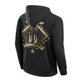 ローマン レインズモデル 海外取寄 WWE AUTHENTIC フーディー 11 STAR FULL-ZIP HOODIE HOODIE BLACK