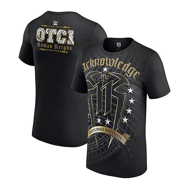 ローマン レインズモデル WWE AUTHENTIC Tシャツ ACKNOWLEDGE ME 11 T