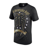 ローマン レインズモデル WWE AUTHENTIC Tシャツ ACKNOWLEDGE ME 11 T-SHIRT BLACK
