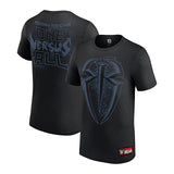 ローマン レインズモデル 海外取寄 WWE AUTHENTIC Tシャツ ONE VERSUS ALL RETRO T-SHIRT BLACK