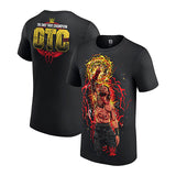 ローマン レインズモデル 海外取寄 WWE AUTHENTIC Tシャツ AURA CARTOON T-SHIRT BLACK
