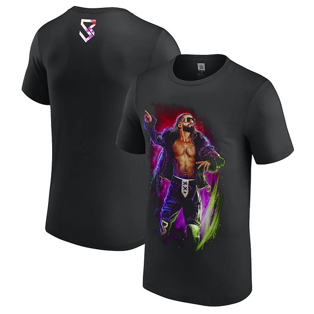 セス "フリーキン" ロリンズモデル 海外取寄 WWE AUTHENTIC Tシャツ VISIONARY SAM HAIN T-SHIRT BLACK