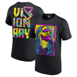 セス "フリーキン" ロリンズモデル 海外取寄 WWE AUTHENTIC Tシャツ VISIONARY ABSTRACT T-SHIRT BLACK