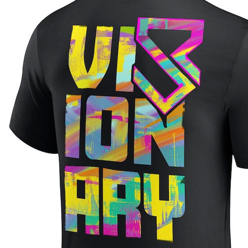 セス "フリーキン" ロリンズモデル 海外取寄 WWE AUTHENTIC Tシャツ VISIONARY ABSTRACT T-SHIRT BLACK