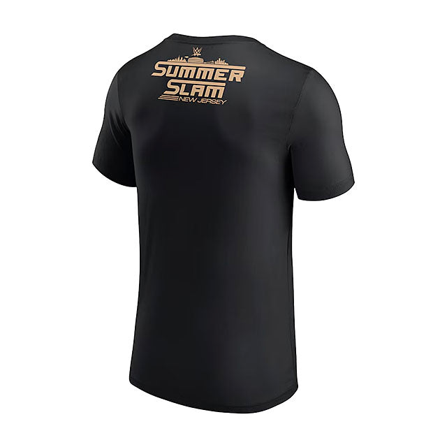 サマースラム2025 海外取寄 WWE AUTHENTIC Tシャツ CM パンク VS グンター SUMMERSLAM 2025 MATCH T-SHIRT BLACK